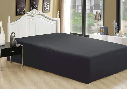 Marina Decoration Falda de cama ultrasuave y sedosa de calidad de hotel para todas las estaciones, bolsillo profundo, caída de 16 pulgadas, rayón