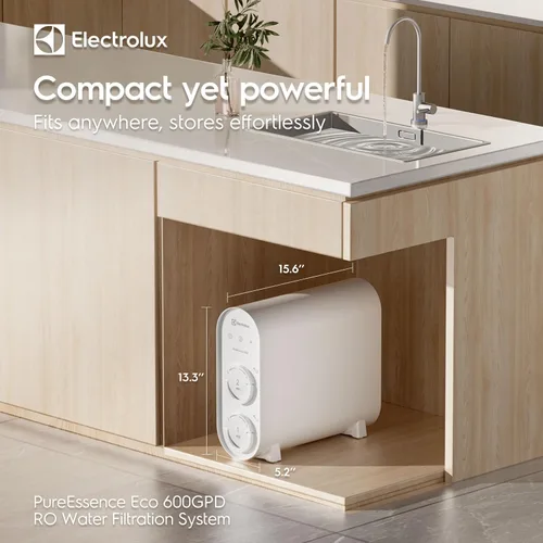 Miniatura 2 de Electrolux Filtro de agua de ósmosis inversa ecológico, 600GPD, sistema de ósmosis inversa de 9 etapas, sistema de ósmosis inversa 3:1 puro