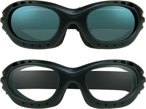 Miniatura 23 de Bikershades Gafas de Seguridad para Motocicleta para Hombre y Mujer. Lentes Polarizadas, Humo, Azul Espejado u Naranja, Lentes Amarillos