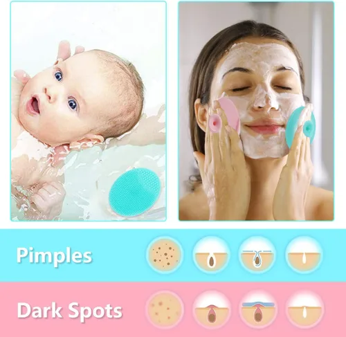 Miniatura 6 de Juego de 5 piezas de limpiador de silicona, cepillo para exfoliar labios, cepillo de limpieza facial de silicona, herramienta aplicadora facial y 2