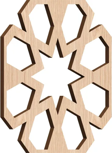 Miniatura 49 de Jackson Decorative Fretwork Wood Wall Panels, Large, 23 3/8" W x 23 3/8" H x 1/4" T, Cherry