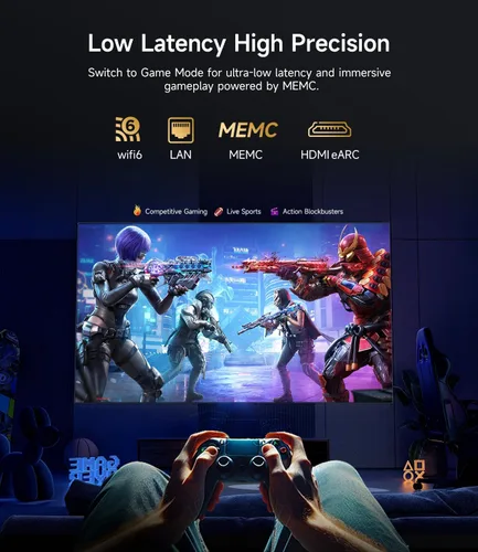 Miniatura 7 de Proyector diurno 4K 2026 actualizado 2400 ANSI [tapa de lente automática] HDR10+ Ultra HD Proyector inteligente con AI-PQ ToF Autofocus HDMI eARC