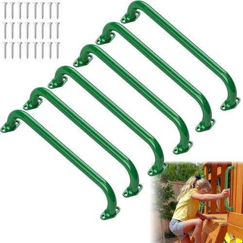Miniatura 11 de Juego de barras de seguridad de 17.3 pulgadas para patio de recreo para interiores y exteriores, juego de barras de mono, accesorios de agarre