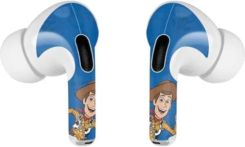 Miniatura 3 de Skinit Calcomanía de audio compatible con Apple AirPods Pro, diseño oficial de Disney Toy Story Sheriff Woody