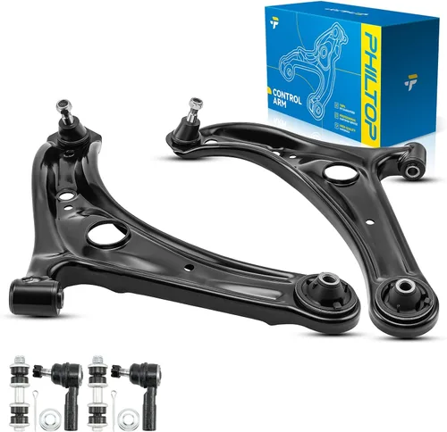 Miniatura 83 de PHILTOP Kit de suspensión delantera de 10 piezas, brazos de control inferiores con juntas de bola, eslabones de extremo de barra estabilizadora