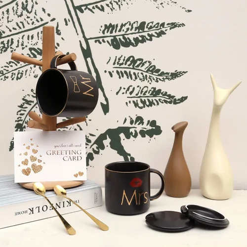 Miniatura 3 de Mr Mrs - Juego de tazas de café, compromiso, despedida de soltera, boda, recién casados, matrimonios, anniver-sary-regalos para parejas, novios