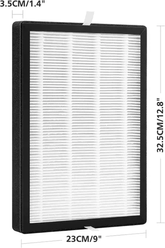Miniatura 3 de Paquete de 2 filtros de repuesto GL-FS32 compatibles con MOOKA/KOIOS GL-FS32 y purificador de aire Azeus GL-FS32, filtración 3 en 1 para filtro