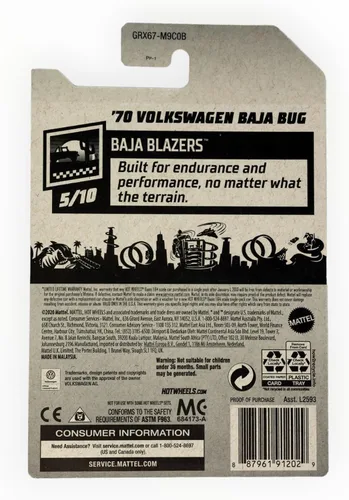 Miniatura 2 de Hot Wheels '70 Volkswagen Baja Bug - Baja Blazers 5/10 - Azul