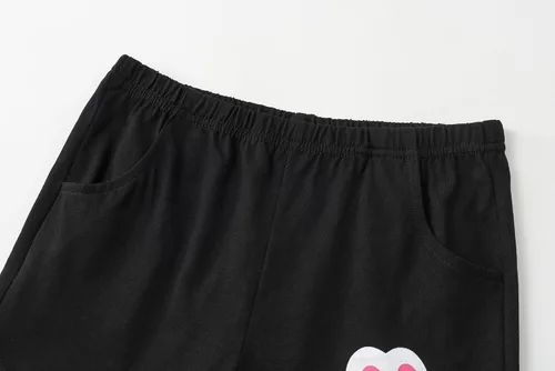 Miniatura 5 de Pijamas de verano para niñas, de manga corta y pantalones cortos de lunares, conjunto de pijamas para niños grandes, talla 6-16