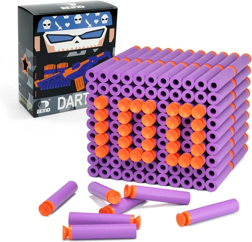 Miniatura 9 de EKIND Paquete de 100 piezas de repuesto de dardos de succión de bala de espuma compatible con NERF N-Strike Series Blaster (azul)