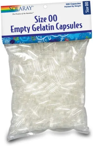 Cápsulas de gelatina vacías de Solaray, 076280098501, 1, 1