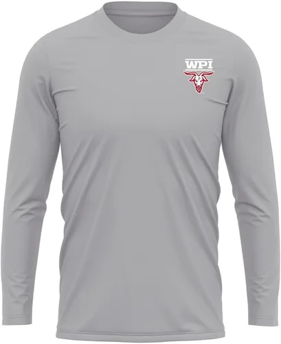 Miniatura 58 de Camisa deportiva de manga larga oficial de la NCAA Collegiate para hombre, con logotipo en el pecho izquierdo, colección Athletic Heather