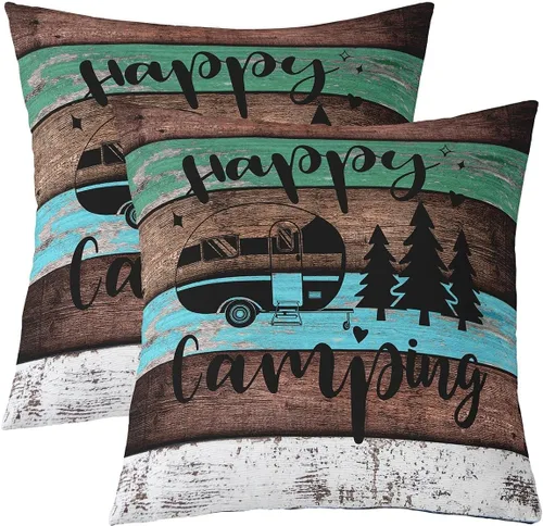 Miniatura 14 de Funda de almohada reversible con estampado para cama o sofá, decoración de coche de campamento, funda de cojín decorativa de granja occidental de 16