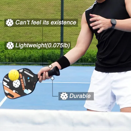 Miniatura 3 de Juego de 2 recogepelotas de pickleball, recoge fácilmente sin agacharse, protege tu espalda, se ajusta a cualquier pala estándar, elástico