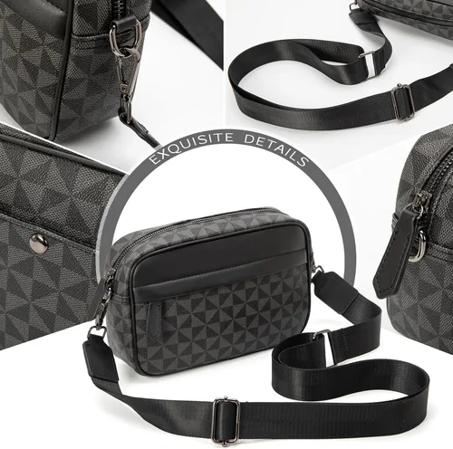 Miniatura 4 de Bolso cruzado para hombre, bolso de hombro para hombre para ir al trabajo, bolso de viaje Bolso de trabajo para hombre pequeño