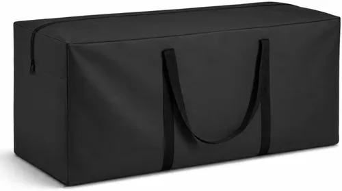 Bolsa de almacenamiento para cojines 420D impermeable de 68 pulgadas de largo, rectangular, para exteriores, bolsa de almacenamiento para cojines