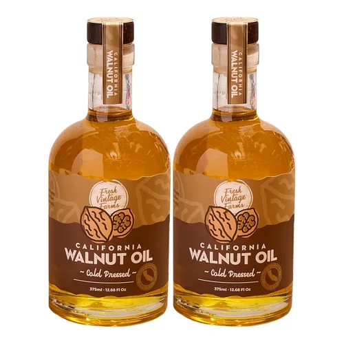 Miniatura 15 de Fresh Vintage Farms Nut Bundle - Aceites de cocina 100% sin diluir prensados en frío de almendras y nueces, aceites de cocina saludables
