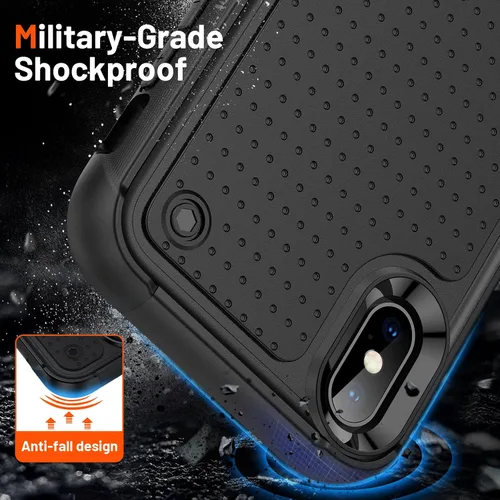 Miniatura 275 de Jeylly Funda para iPhone SE/Funda para iPhone 5S, Exterior de Plástico Duro que Absorbe Golpes + Interior de Silicona de Goma Defensor contra