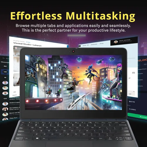 Miniatura 6 de Lenovo Laptop HD de 100 W Gen 4 de 11.6 pulgadas, procesador Intel N100, 4 GB LPDDR5, almacenamiento de 1.12 TB (128 GB SSD + 1 TB Docking Station)