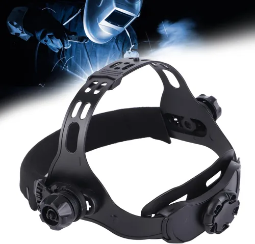 Miniatura 3 de Kit de diadema ajustable de repuesto para casco de soldadura ABS con acolchado que absorbe el sudor (negro)