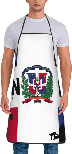 Delantal impermeable de la bandera del orgullo del oso gay 100% poliéster, babero grande con impresión completa para el taller del restaurante de la
