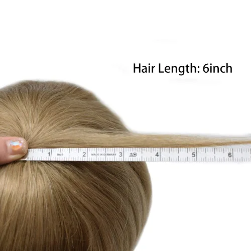 Miniatura 87 de Toupee Hair Piece For Men 100% Real Human Hair System Natural Looking Hairpieces For Men Hair Units Protesis Capilar Para Hombre 8''X10'' #610#6