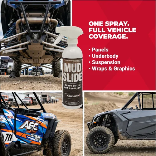 Miniatura 8 de Corrosion Technologies Mud Slide Spray repelente de lodo listo para usar para corredores de barro, todoterreno, ATV y UTV