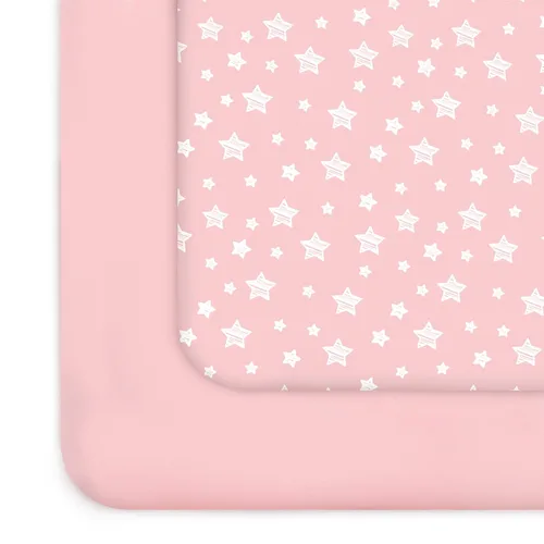Miniatura 25 de Sábanas para Pack and Play para niña, paquete de 2 sábanas para mini cuna, sábana ajustada para corralito elástica, compatible con Graco Pack n
