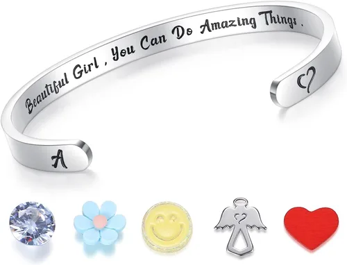 Miniatura 25 de SAM & LORI Pulseras personales para adolescentes, mujeres, regalos de joyería significativos (varios diseños) para mejor amiga, hija, nieta