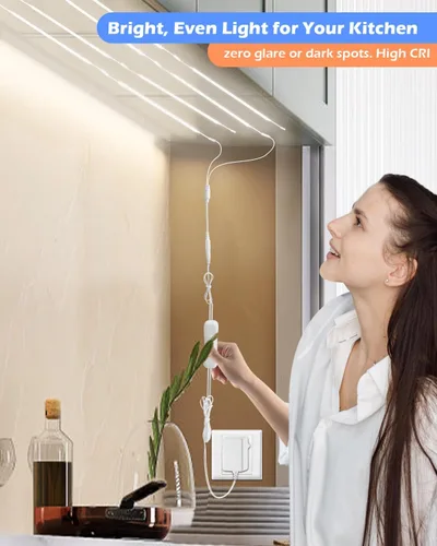 Miniatura 2 de Iluminación para debajo del gabinete, (8) tiras de luz LED flexibles de 12 pulgadas, 20 W, 2000 lm, luz blanca diurna, luces LED duraderas