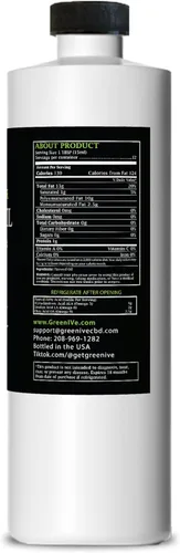 Miniatura 2 de GreenIVe Aceite de semilla de lino cultivado orgánicamente100% puro, prensado en frío, ácidos grasos omega veganos altos (16 onzas líquidas)