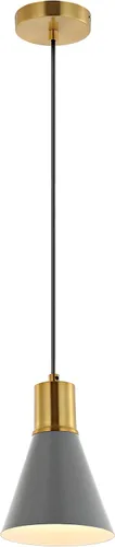 JONATHAN Y JYL6131C Apollo - Colgante LED de 6" de 1 luz de hierro moderno de mediados del siglo contemporáneo, glam para dormitorio y sala de