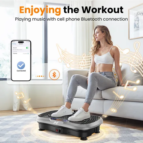 Miniatura 3 de AXV Vibration Plate Fitness Platform Exercise Machine Vibrating Shaking Full Body Shaker Workout Vibrate Stand Shake Board Sport for Weight Loss Fat