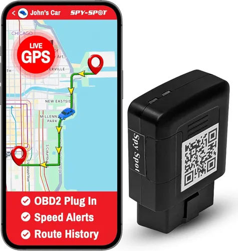 Spy Spot OBD2 - Rastreador GPS para automóviles, camiones y vehículos de flota, dispositivo de seguimiento de vehículos en tiempo real con tarjeta