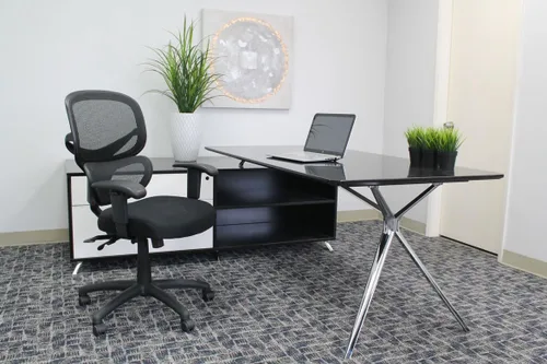 Miniatura 2 de Boss Office Products - Silla multifunción para tareas en negro, espalda media (B6338)