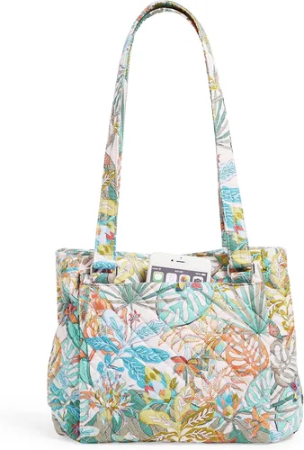 Miniatura 2 de Vera Bradley Bolso bandolera de algodón con múltiples compartimentos para mujer