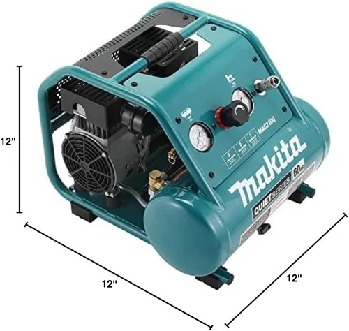 Miniatura 8 de Makita MAC210Q Quiet Series, 1 HP, Compresor de aire eléctrico, sin aceite, 2 galones