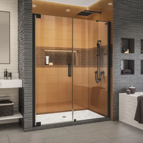 Miniatura 18 de DreamLine Elegance-LS SHDR-4328300-04 - Puerta de ducha pivotante sin marco de 56 3/4 - 58 3/4 pulgadas de ancho x 72 pulgadas de alto en níquel