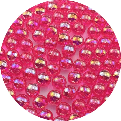 Miniatura 56 de 2000 cuentas redondas acrílicas de 0.157 pulgadas (0.157 in), cuentas espaciadoras de colores AB con agujero para bricolaje, pulseras, collares