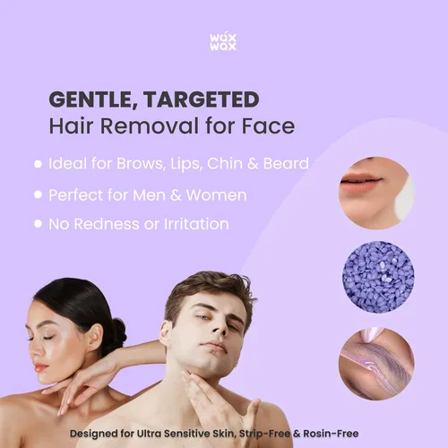 Miniatura 3 de Wax Wax Cuentas de cera dura de orquídea, cera facial para piel ultra sensible, sin colofonia, hipoalergénica, sin tiras, cuentas de cera de bajo