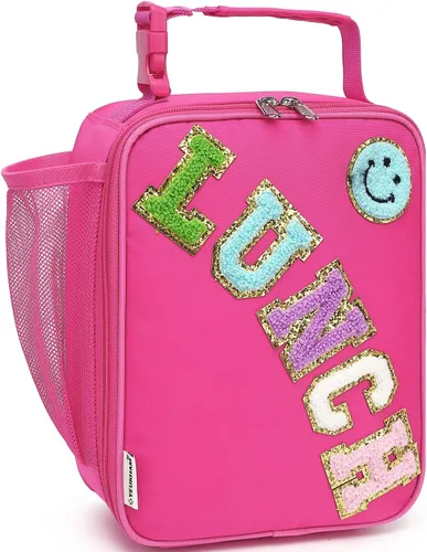 Miniatura 30 de FlowFly Lonchera para niños, bolsa suave aislada, mini hielera para el regreso a clases, kit de bolsa térmica para comidas, para niñas, niños, robot