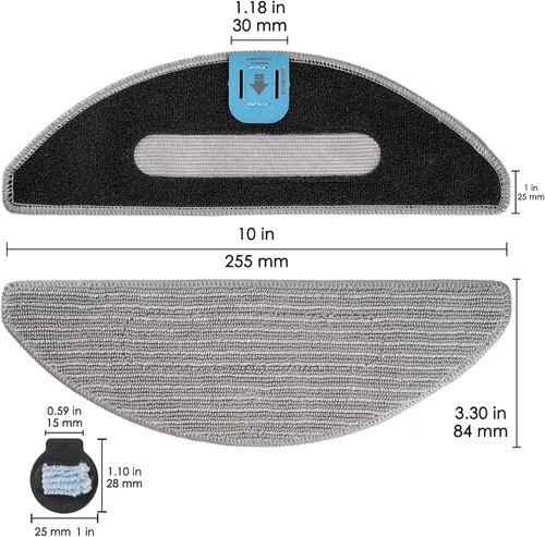Miniatura 6 de Paquete de 9 almohadillas y mechas para trapeador Combo i5+ para irobot Roomba Combo j5, Combo j5+, Combo i5, Combo i5+ Robot aspirador y trapeador