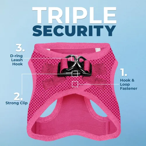 Miniatura 2 de Best Pet Supplies Voyager Step-in Air - Arnés de malla para todo tipo de clima, reflectante, antitirones, para perro y gato pequeño y mediano, Arnés