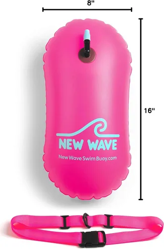 Miniatura 8 de Burbuja de Natación New Wave para Nadadores de Aguas Abiertas y Triatletas - Sé Brillante, Sé Visto y Sé Más Seguro con New Wave Mientras Nadas al