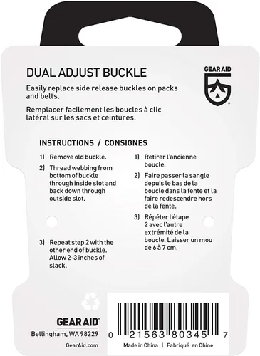 Miniatura 3 de GEAR AID Kit de hebilla de ajuste doble