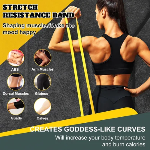 Miniatura 6 de Bandas de Ejercicio Bandas de Resistencia para Entrenamiento, Juego de Bandas de Dominadas, Equipo de Entrenamiento en Casa, Bandas de Entrenamiento