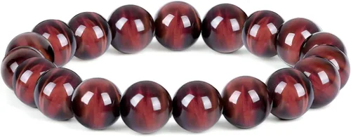Enjoy Risingsun Tiger Eye Bracelet men women,anti-anxiety, courage and determination bracelet & Red Bead Triple Protection Bracelet Jewelry Genuine