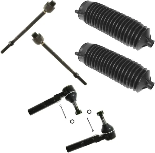Miniatura 53 de TRQ Kit de dirección interior y exterior para lado del conductor y del pasajero delantero, con cremallera de dirección y fuelle de piñón compatible