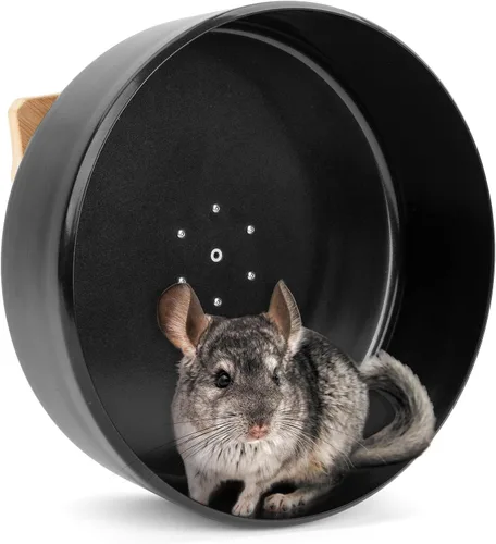 Niteangel Rueda de chinchilla de 13.8 pulgadas, rueda de ejercicio silenciosa y resistente para chinchilla u otras mascotas de tamaño similar (para