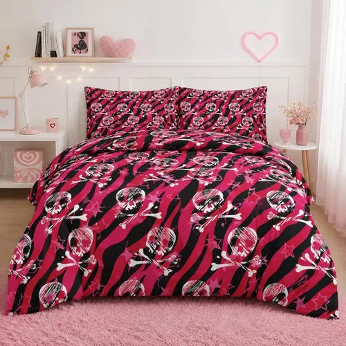 Miniatura 11 de Pamnest Juego de edredón tamaño Twin, ropa de cama suave retro vaquera occidental de 2 piezas para niños y adultos, juego de edredón estético